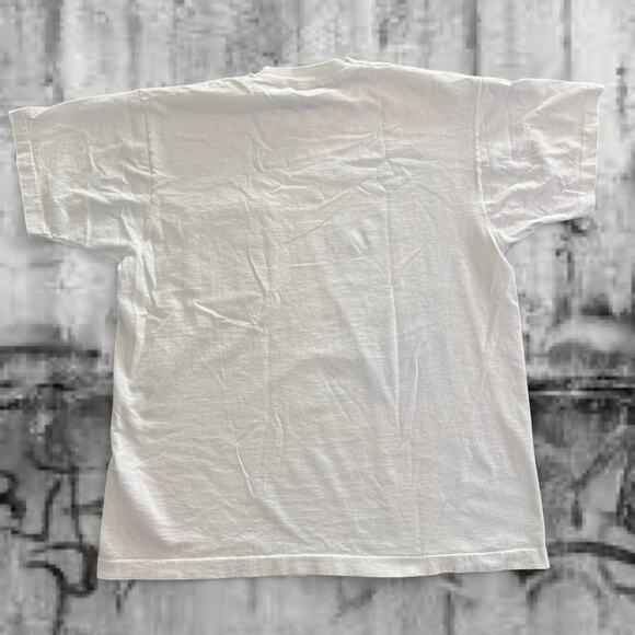 Vintage Phil Collins White Tee - Fruit of the Loom  T-Shirt – XL - Single Stitch - Picture 8 of 8